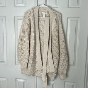Chunky knit cardigan